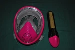 Vaincre 180 Full Face Snorkel Mask Pink. Fixed Price $25.00.