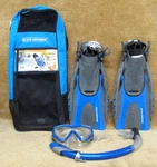 U.s. Divers Adult Snorkel Set S/m Mask Fins Mesh Gear Bag New/tag. Fixed Price $7.00.