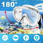 Zipoute Dry Top Snorkeling Gear Panoramic Anti-leak M61019 White. Fixed Price $27.13.