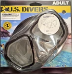 Us Divers Mango Mask Adult Black/clear Snorkel/swim With Tempered Glass. Fixed Price $20.99.