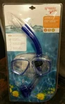 Speedo Dive Junior Reef Scout Mask Snorkel Set Blue Anti Fog Latex Goggles Swim. Fixed Price $17.95.