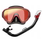 Tusa Adult Mirrored Mask/snorkel Black/metallic Dark Combo. Fixed Price $53.60.