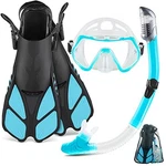 Zeeporte Set Travel Size Snorkeling Adults Panoramic View, S/m - Blue. Fixed Price $42.37.