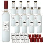 8 Set Coquito Swing Top Glass Bottles 16 Oz Flip Brewing With Coq.... Fixed Price $46.61.