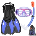 Kuyou Youth Snorkel Set Ages 7-16 Anti-fog Mask Full Dry Top Adjustable. Fixed Price $78.14.