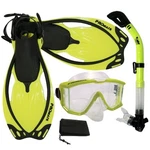New Panoramic Purge Mask Dry Snorkel Fins Dive Gear Set. Fixed Price $59.92.