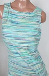 Lands End Paradise Aqua Space Dye High Neck Tankini Swimsuit Top Womens 6 New. Fixed Price $24.50.
