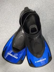 Head Swim Training Snorkeling Fins 9.5-10.5 Blue Short 14.7" Light Weight W/ Bag. Fixed Price $19.95.