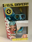 Us Divers Youth Gopro Ready Silicone Snorkeling Set Sz. Small Blue New Box. Fixed Price $58.50.