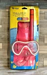 Wave Sports Fins Snorkel Mask Piece Set Pink Whale Jr Msf Ages 3-6 Swimming. Fixed Price $15.99.