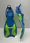 U.s Divers Avila Kid Swimming Fins Nathan Shields Sz S/m 9-13 Dolphin Blue Green. Fixed Price $21.00.