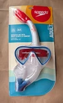 Speedo Expedition Adult Mask & Snorkel Set - Dry Top Red/blue/white New. Fixed Price $16.00.