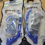 2 Pack Mares Snorkeling Mask & Set Pirate Silicone Clear Blue Youth 8-14. Fixed Price $19.00.