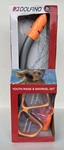 Dolfino Youth Mask & Snorkle Set Combo Orange Ages 6+ Impact Resistant.. Fixed Price $14.97.