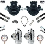 SF-1: Apeks Xtx 50 Sidemount Set Flex Black Inflator Spg 0-400BAR. Fixed Price $1574.16.