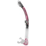 Used Cressi Alpha Dry Adult Size Snorkel - Silver / Pink Clear. Fixed Price $27.95.
