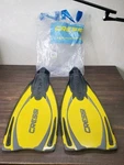 Cressi Reaction Pro Full Foot Fins Size 12/13 Yellow Open Box Never Used. Fixed Price $69.99.