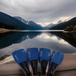 Dolfino Marina Dive Gear Scuba Fins Flippers Blue Black Men Medium Size 9-10. Fixed Price $7.00.