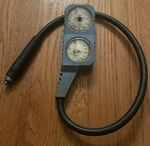 Classic Beuchat Scuba Dual Pressure Depth Gauge Spg Glass/brass Navy Chart. Fixed Price $29.99.