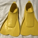 Cressi Mini Yellow Water Sport Fins Lightweight Swimming Snorkeling Gear. Fixed Price $25.00.