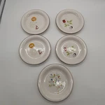 Set Of Japanese Porcelain Small Plates 5.5" Seasonal Motifs Rabbit Mask Floral. Fixed Price $39.99.