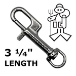 1/4" 316 Stainless Steel Small Swivel Bolt Snap Ergonomic Scuba Dive Clip. Fixed Price $12.95.