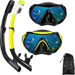 Mask Snorkeling Set For Adults 6115BLACK+YELLOW 2. Fixed Price $36.72.