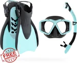 Cressi Traveler Adult Snorkel Set Mask Fins Dry Top Italy. Fixed Price $169.05.
