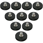 Ulibermagnet 10PACK Rubber Coated Magnet,strong Base With M4 Female Threa. Fixed Price $27.92.