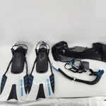 Us Divers Snorkel Set S/m Mask Fins Mesh Bag Men 4-8.5 Blue. Fixed Price $19.99.