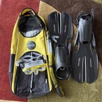 Phantom Aquatics Legendary Mask Fin Snorkel Set With Mesh Bag. Fixed Price $35.00.