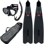 Seac Motus Fin, Mask Snorkel Set, 8-8.5, Black. Fixed Price $192.00.