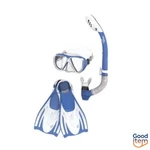 Speedo Adult Mask Snorkel And Fin Set - Blue/white S/m: Polycarbonate. Fixed Price $49.99.