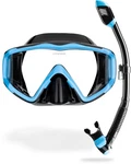 Cressi Pano 3 Supernova Dry Snorkel Mask Kit Black Blue. Fixed Price $89.99.