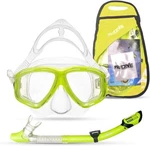 Prodive Premium Dry Top Snorkel Set Impact Resistant Tempered Glass Diving Mask,. Fixed Price $11.99.