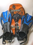 U.s. Divers Youth Set Blue Orange Goggles Bag Size 1-4 Us 32-35EU Kids. Fixed Price $18.97.