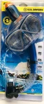 New U.s. Divers Adult Swimming Explorers Mask&snorkel Set-blue Castaway Tempest. Fixed Price $16.99.
