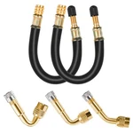 Xthrotsenk Pcs Tire Inflator Extension Valve 45 90 BLACK1. Fixed Price $11.14.