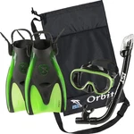 Ist Orbit Premium Snorkel Set: Fins, Mask, Dry Top And Bag. Fixed Price $71.40.