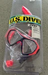 U.s. Divers Pro Dorado Mask With Seabreeze Snorkel Adult Red Hardly Used. Fixed Price $12.00.