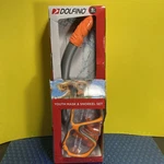 Dolfino Youth Mask & Snorkle Set Combo Orange Ages 6+ Impact Resistant.. Fixed Price $17.99.