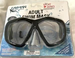Cayman Swim Gear Adult Mask - Sport Series Black Brand New Factory Sealed. Fixed Price $12.00.