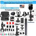 Pellking Accessories Kit For Osmo Nano W/ Case, Tripod 135 Selfie Stick, Mounts. Fixed Price $115.66.