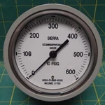 3" Sierra 0-600 Psi Gauge Pn: SG3NN6HPWRANAG 64528 Nsn: 6685-01-049-8058. Fixed Price $370.00.