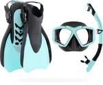 New Best Cressi Traveler Set - Adult Snorkel Wide View Mask, Dry Top And Fins. Fixed Price $176.44.