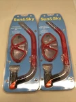 Sun And Sky Adult Swim Mask Snorkel Set Red 2 Pack. Fixed Price $17.95.