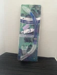 Guardian Pompano Splash Adult Semi-dry Top Swim Snorkel (blue). Fixed Price $9.99.
