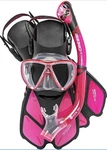 Cressi Bonete Pro Dry Mask Snorkel Set, Translucent Pink, Size Small/medium. Fixed Price $59.99.