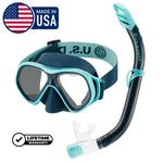 Brand New U.s. Divers Playa Adult Snorkel Set Teal Turqouise Goggles Easy Hair. Fixed Price $39.90.