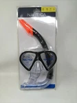 Nautica Snorkeling Swimming Set, Adult Size, Black/orange, With Comfort Bite. Fixed Price $24.99.